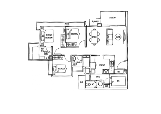 The Infiniti - Floor Plan