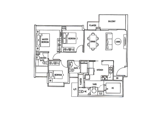 The Infiniti - Floor Plan