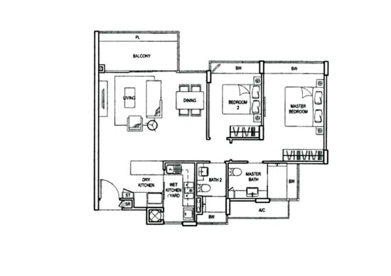 ClementiWoods Condominium - Floor Plan