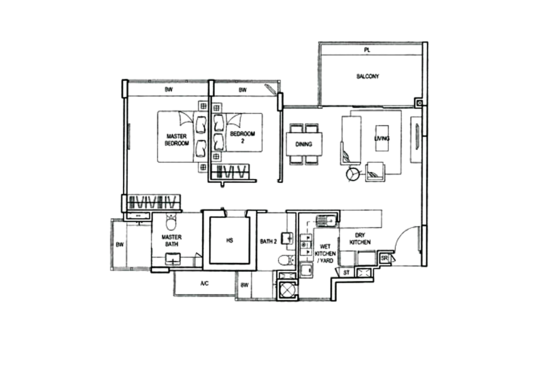 ClementiWoods Condominium - Floor Plan