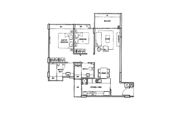 ClementiWoods Condominium - Floor Plan