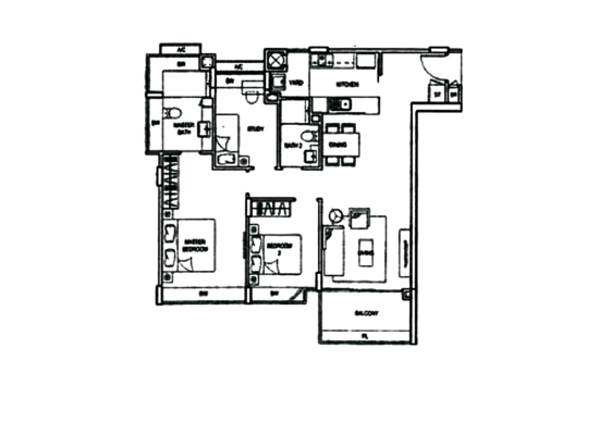 ClementiWoods Condominium - Floor Plan