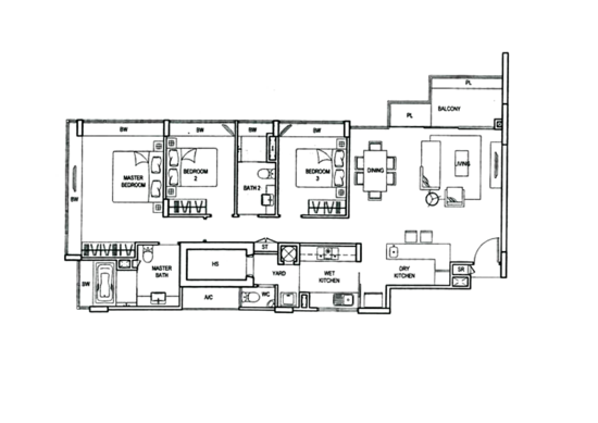 ClementiWoods Condominium - Floor Plan