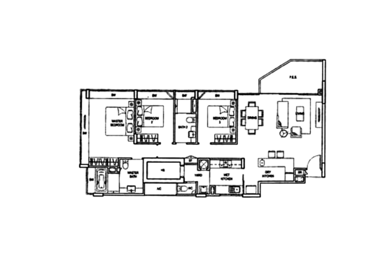 ClementiWoods Condominium - Floor Plan