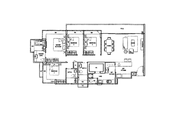 ClementiWoods Condominium - Floor Plan