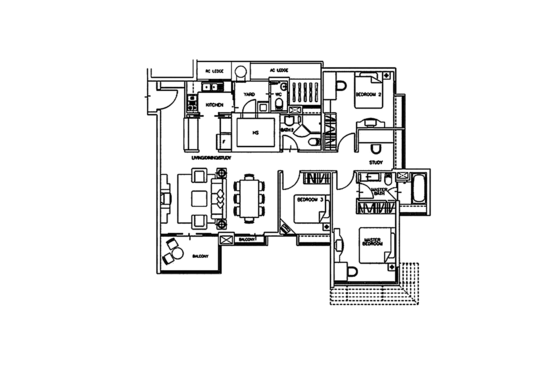 Monterey Park Condominium - Floor Plan