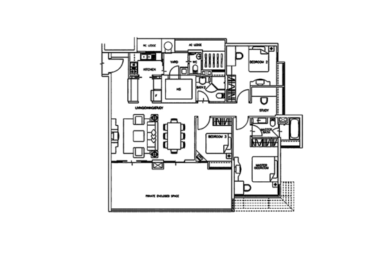Monterey Park Condominium - Floor Plan