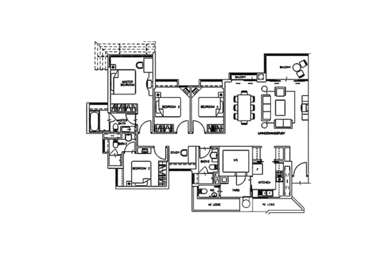 Monterey Park Condominium - Floor Plan