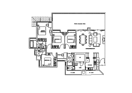 Monterey Park Condominium - Floor Plan