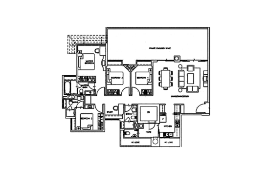 Monterey Park Condominium - Floor Plan
