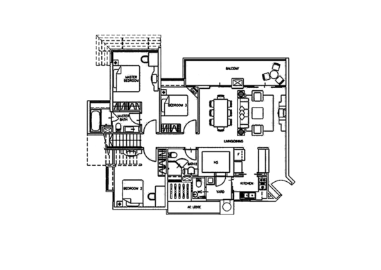 Monterey Park Condominium - Floor Plan