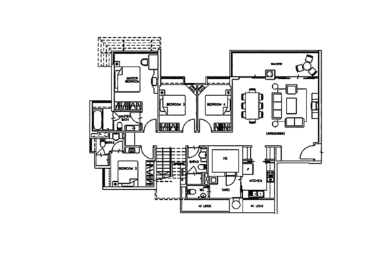 Monterey Park Condominium - Floor Plan