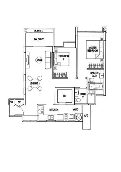 The Calrose - Floor Plan