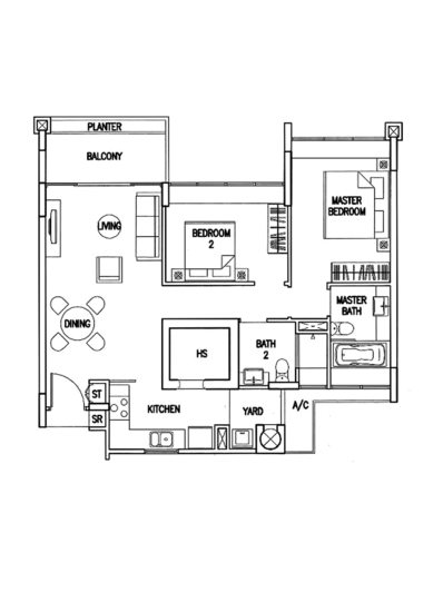 The Calrose - Floor Plan
