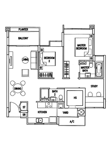 The Calrose - Floor Plan