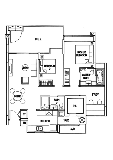 The Calrose - Floor Plan