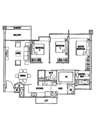 The Calrose - Floor Plan