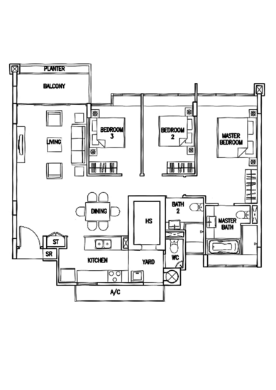The Calrose - Floor Plan