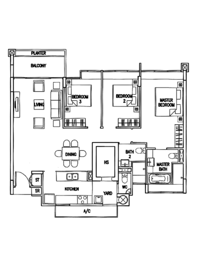 The Calrose - Floor Plan