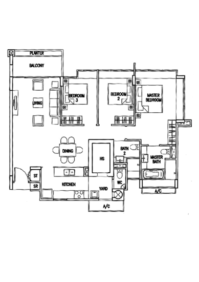 The Calrose - Floor Plan