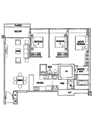 The Calrose - Floor Plan