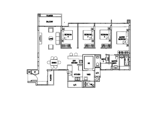 The Calrose - Floor Plan