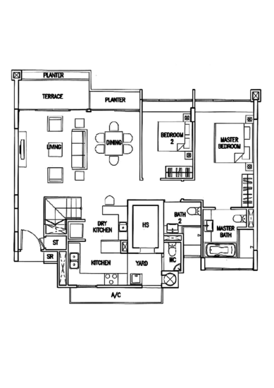 The Calrose - Floor Plan