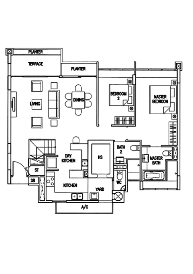 The Calrose - Floor Plan