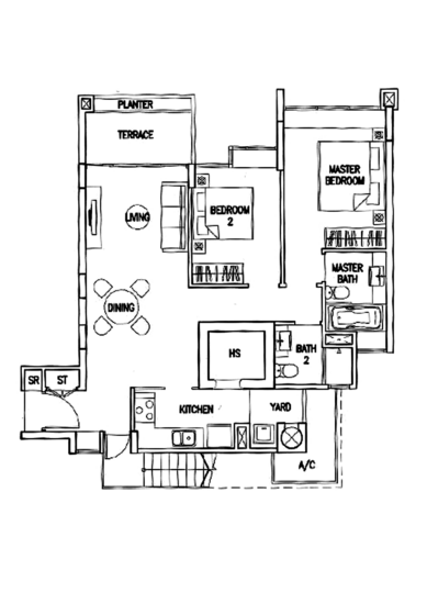 The Calrose - Floor Plan