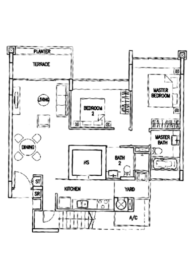 The Calrose - Floor Plan