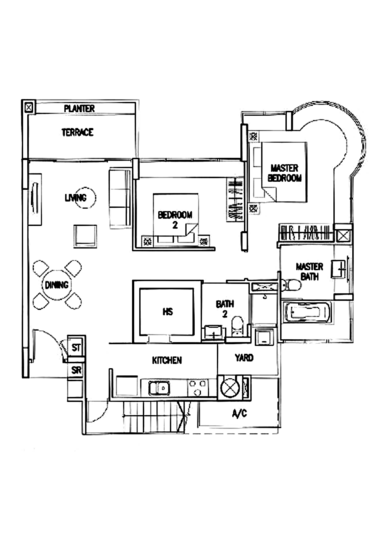 The Calrose - Floor Plan