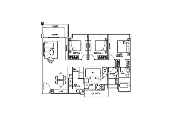 The Sixth Avenue Residences - Floor Plan