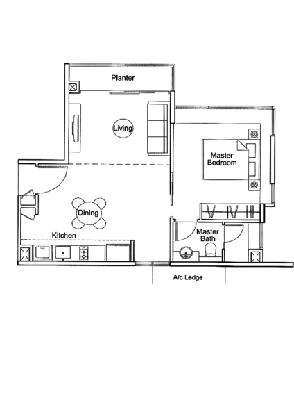 Parc Emily, 15 Mount Emily Road, 1 Bedroom, 592 sqft, Condominium For Rent, by Edmund Lee, 500064183 - PropertyGuru.com.sg