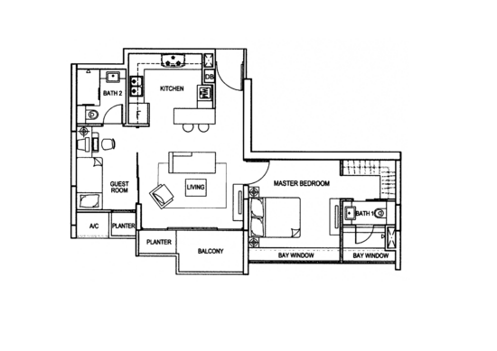The Beacon - Floor Plan