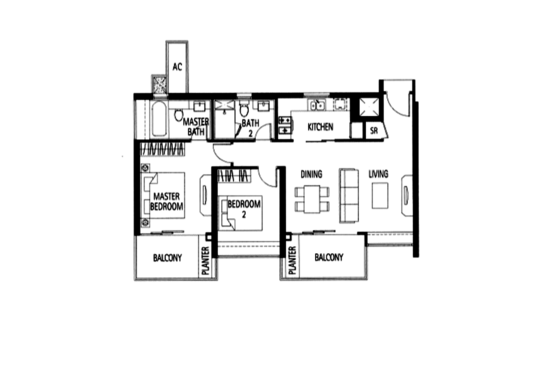 Tribeca by the Waterfront - Floor Plan