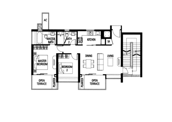 Tribeca by the Waterfront - Floor Plan