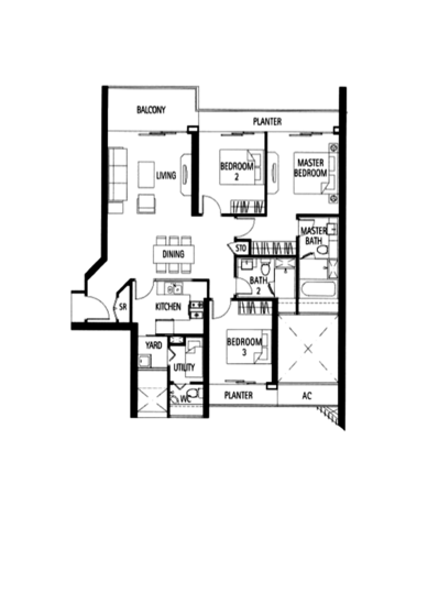 Tribeca by the Waterfront - Floor Plan
