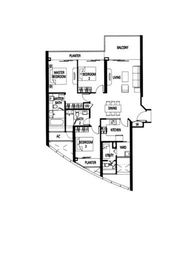 Tribeca by the Waterfront - Floor Plan