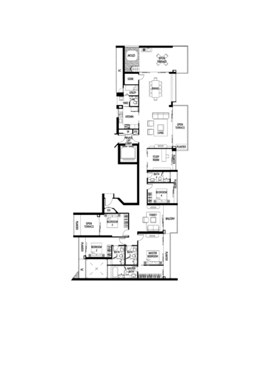 Tribeca by the Waterfront - Floor Plan