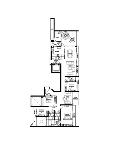 Tribeca by the Waterfront - Floor Plan