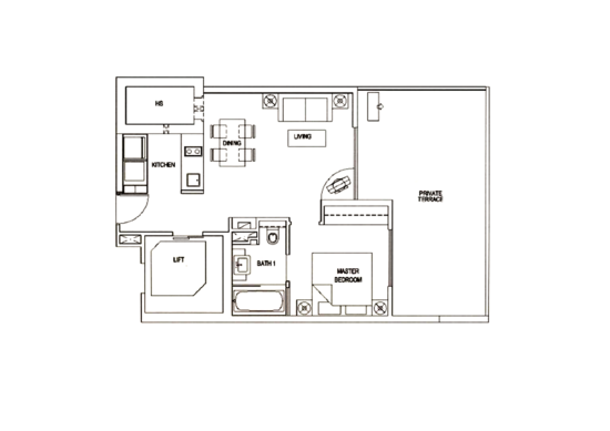The Metz - Floor Plan