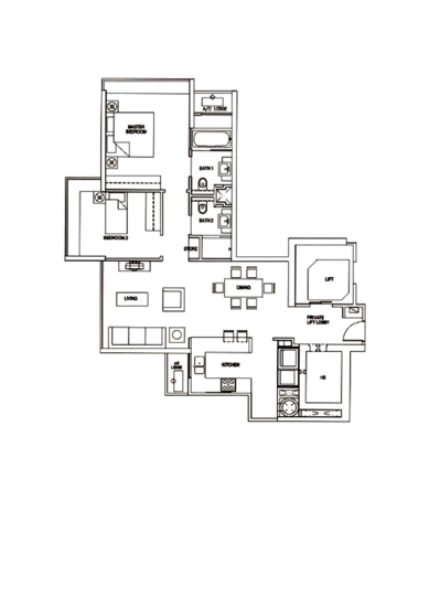 The Metz - Floor Plan