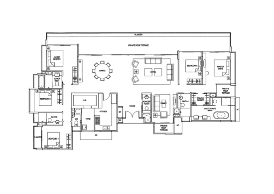 Grand Duchess at St Patrick's - Floor Plan