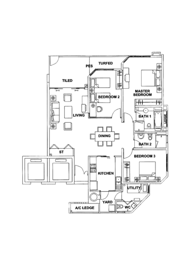 Edelweiss Park Condo - Floor Plan