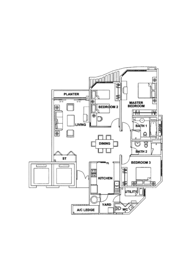 Edelweiss Park Condo - Floor Plan