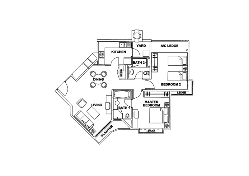 Edelweiss Park Condo, 84 Flora Road, 2 Bedrooms, 947 sqft, Condominium For Rent, by Conrad Lim 林松泽, 21921547 - PropertyGuru.com.sg