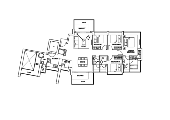 The Regency at Tiong Bahru - Floor Plan
