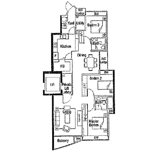 Watermark Robertson Quay - Floor Plan