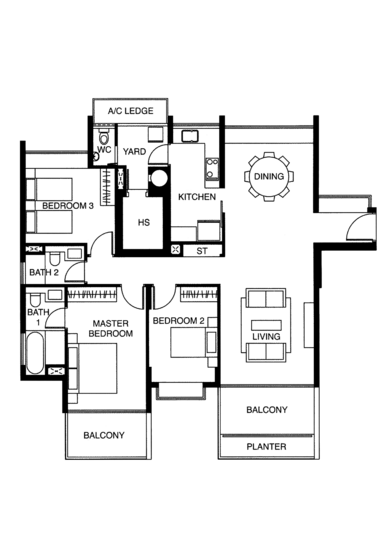 Riveredge - Floor Plan