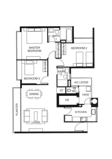 Riveredge - Floor Plan